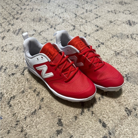 New Balance Other - Brand New New Balance Kids Red and White Cleats size 8